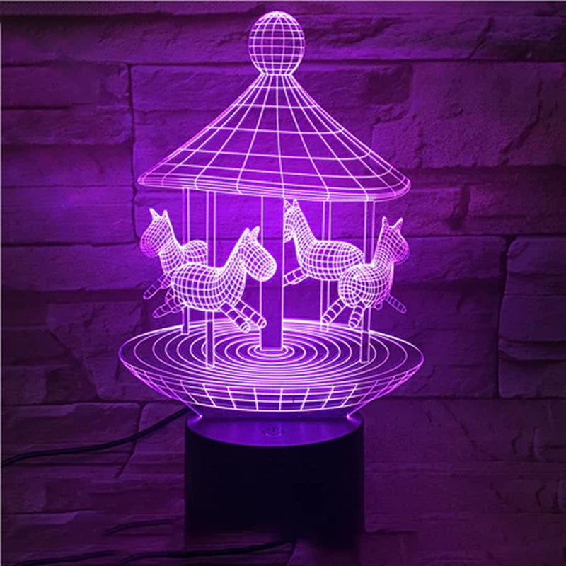 3D Rotating Night Lamp Smart Wireless Color Shifting