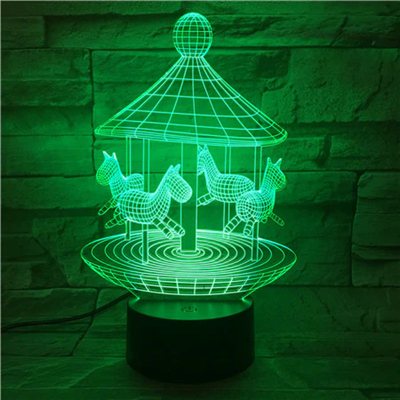 3D Rotating Night Lamp Smart Wireless Color Shifting